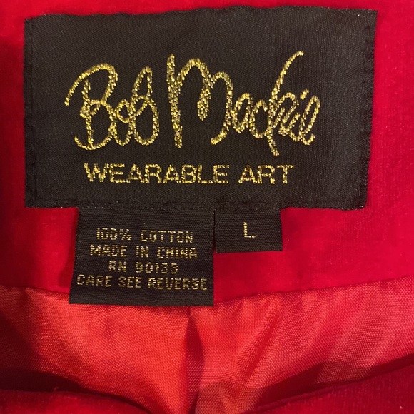 Vtg Bob Mackie Wearable Art Jacket size L - Picture 2 of 6